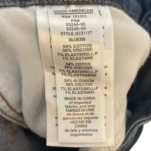 Good American Good Curve Skinny Jeans Blue 353 Womens Size 4/27 $170 - Picture 10 of 11